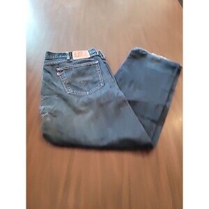 Levi's Mens Size 40x30 505 Jeans Straight Leg Blue Denim Stretch Classic
